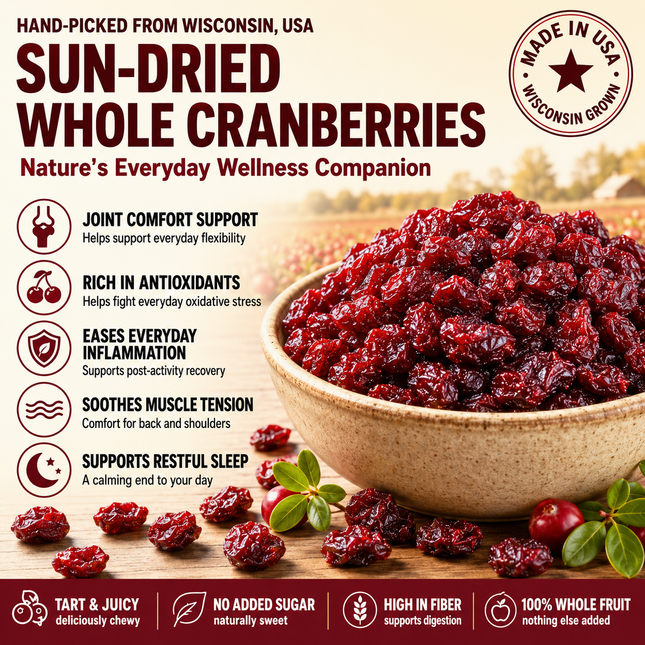 🍒Active Life Cranberry Bites — Fuel Your Day, Support Your Joints💪-&F