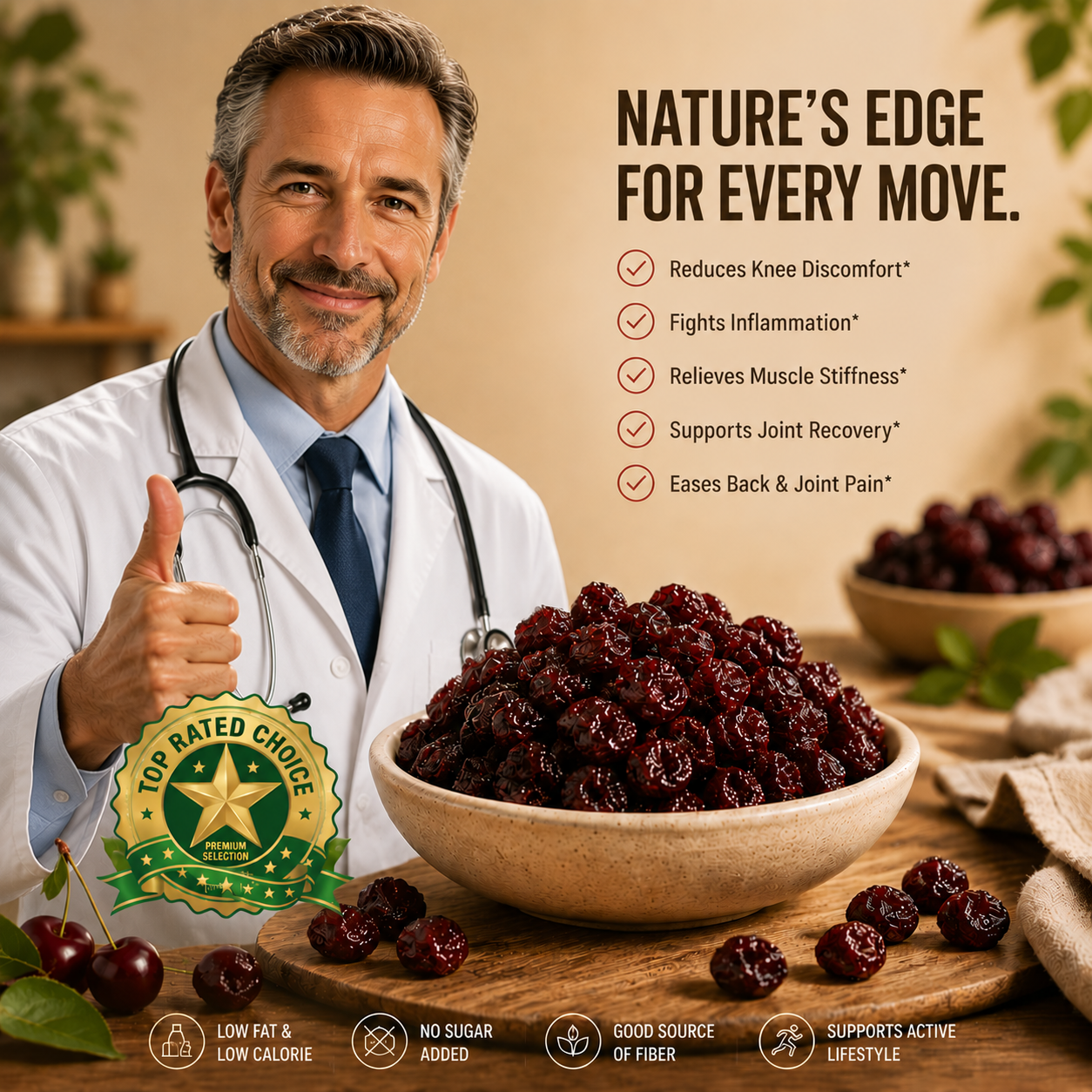 🍒Tart Cherry Extract for Joint Support - Back & Knee Relief |  Modern Artisanat🎁-C1