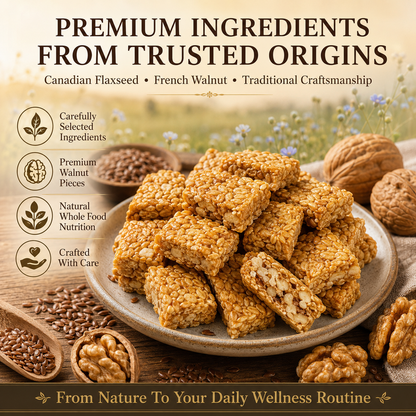 ⚖️Feeling Heavy After Meals? 🌱Support Your Healthy Aging Journey With This Delicious Flaxseed & Walnut Crisp❤️-C1