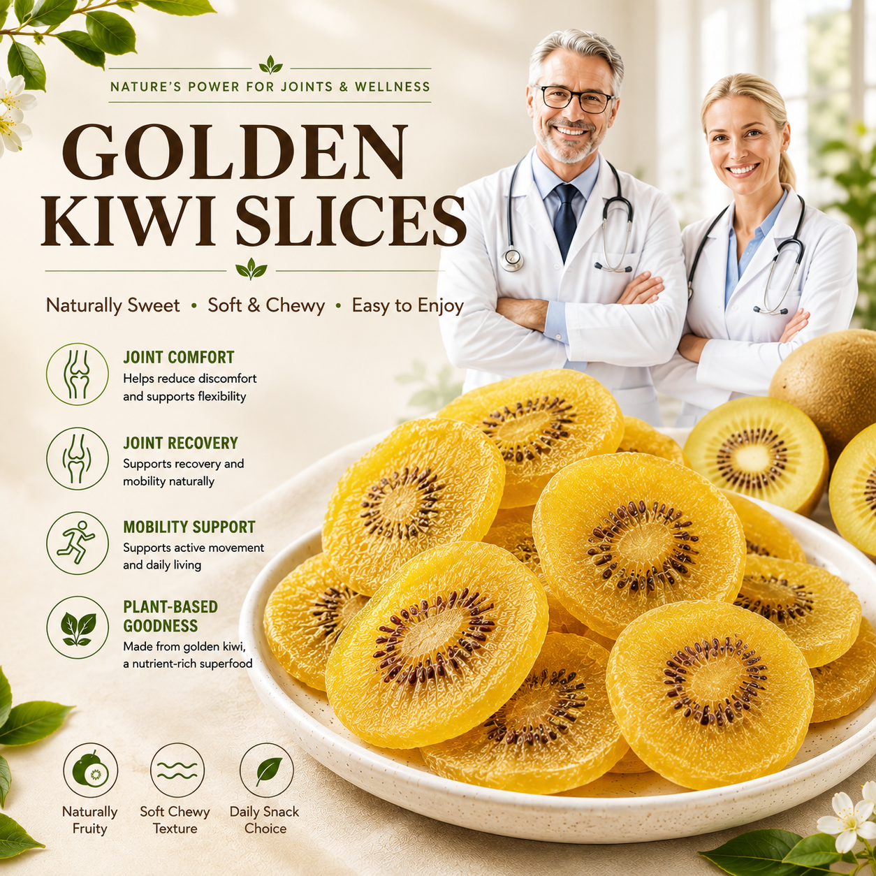 🥝Premium Golden Kiwi Slices – Daily Joint & Whole-Body Wellness-EQ