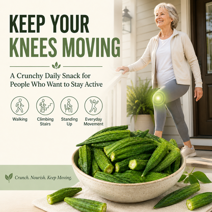 🌿 JointFlex Okra Crisps 🥬 | Knee Comfort, Joint Mobility & Healthy Circulation Support-LP