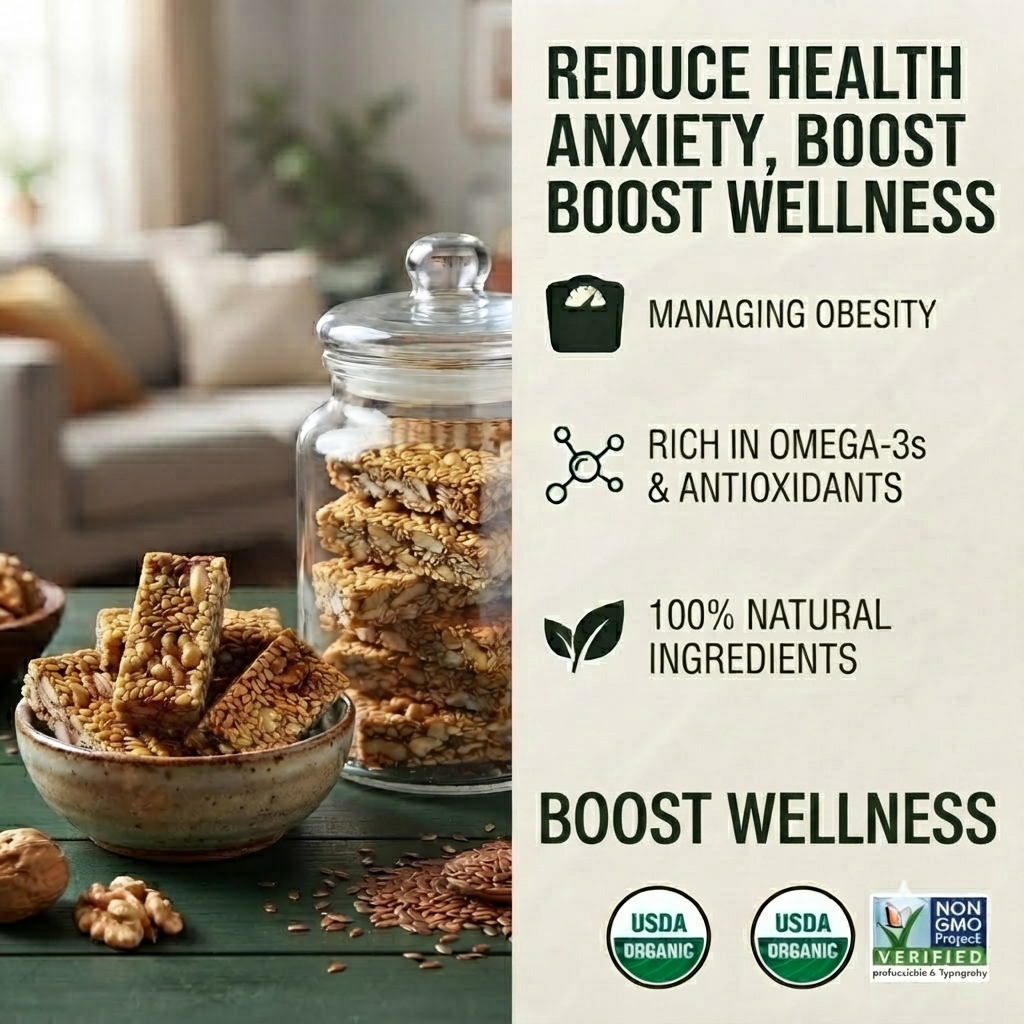⚖️Feeling Heavy After Meals? 🌱Support Your Healthy Aging Journey With This Delicious Flaxseed & Walnut Crisp❤️-C1