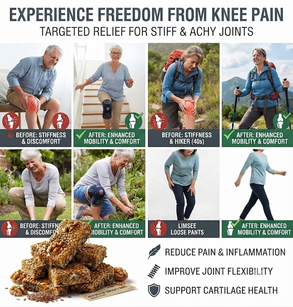 ⚡Stiff Knees & Painful Stairs? 🌱Reclaim Your Morning Mobility with This Delicious Flaxseed & Walnut Joint Crisp!🏋️‍♂️-C1