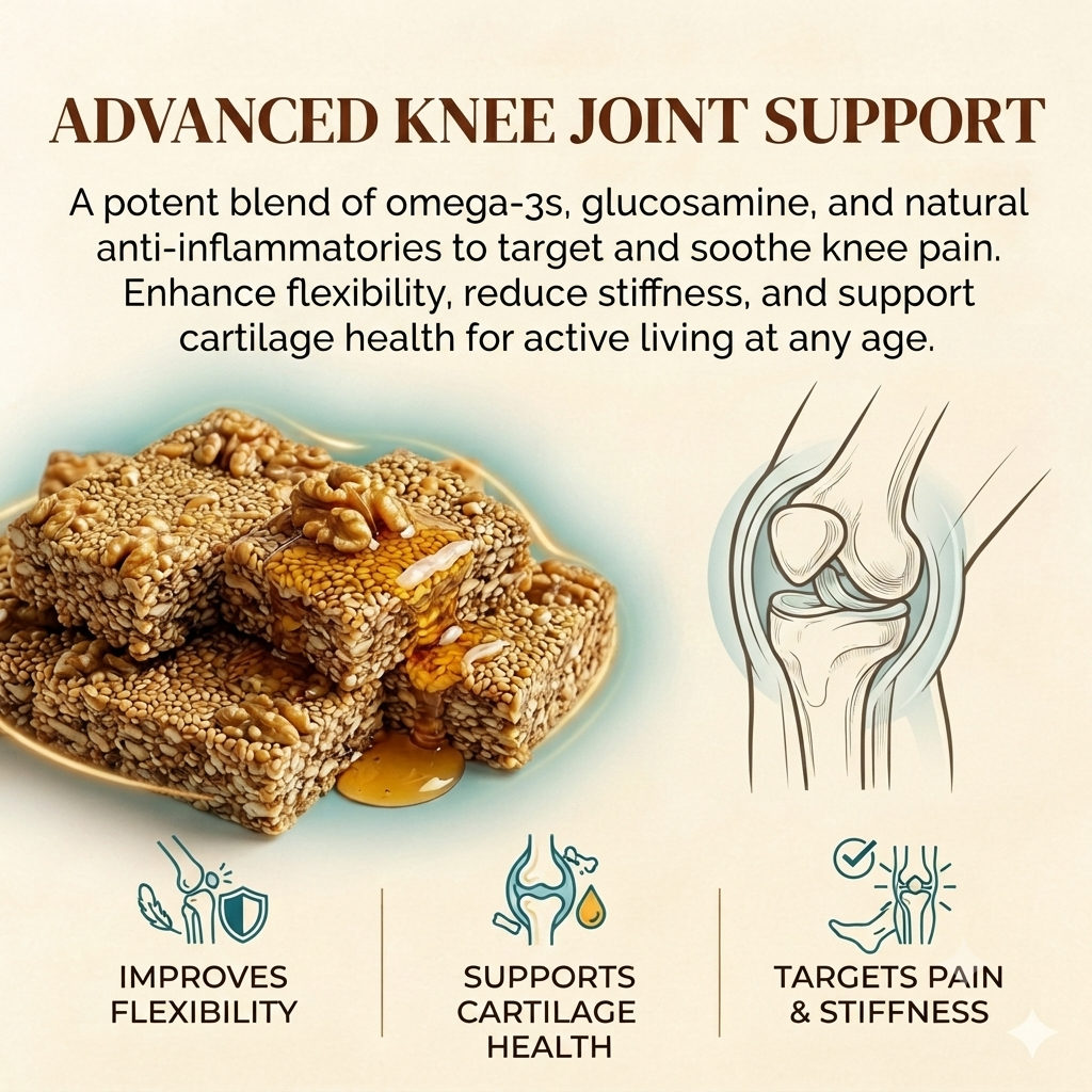 ⚡Stiff Knees & Painful Stairs? 🌱Reclaim Your Morning Mobility with This Delicious Flaxseed & Walnut Joint Crisp!🏋️‍♂️-C1
