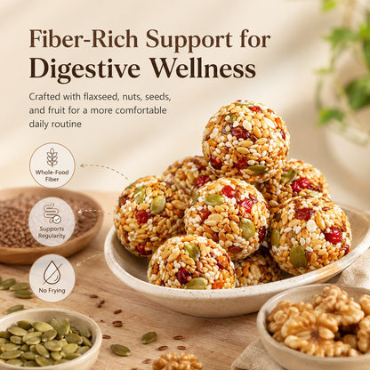 🌿Red Date Walnut Flaxseed Bites🌾Fiber-Rich Whole-Food Bites-EQ